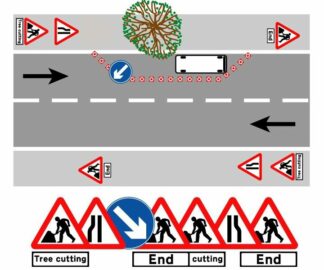 Quazar roll up signs, Chapter 8 traffic management kit 600mm