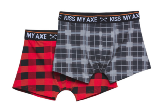 Stihl Timbersports 'KISS MY AXE' boxer shorts (pack of 2)