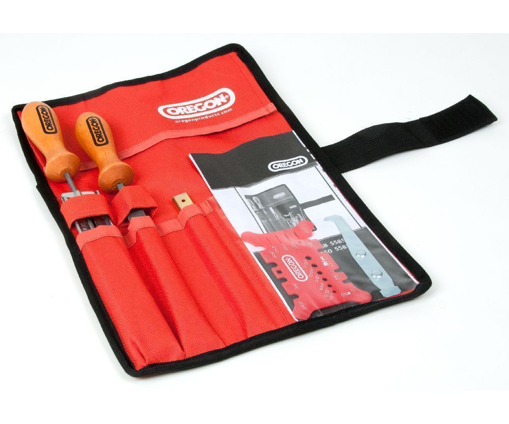 Oregon chainsaw file kit in tool roll F.R. Jones & Son