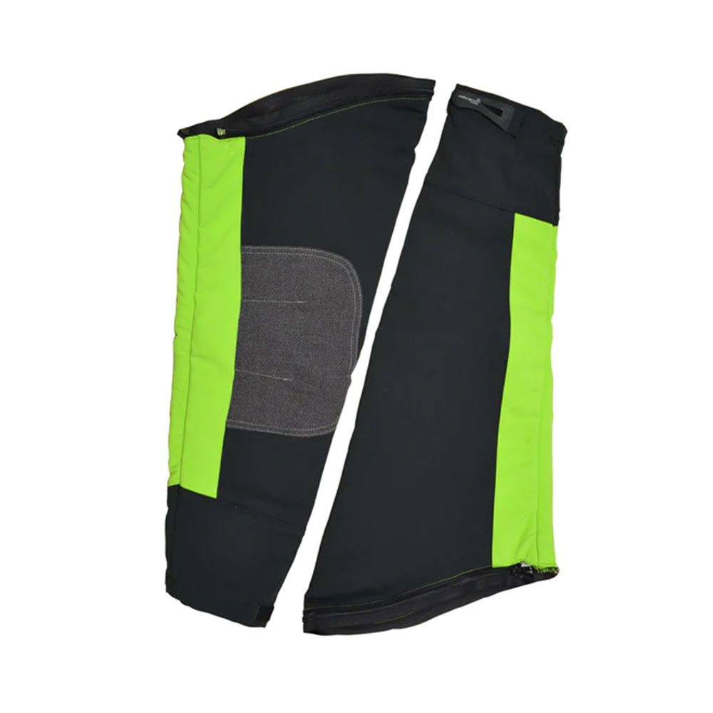 Arbortec Breatheflex ZipOff chainsaw protection forearm sleeves (Lime