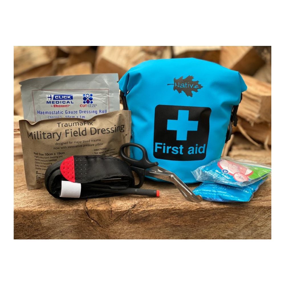 Native Arb personal bleed kit with tuffcut scissors (Blue) F.R. Jones