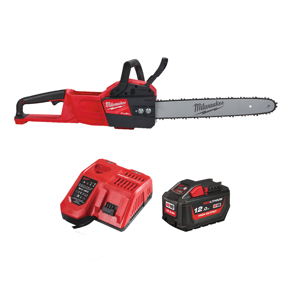 Milwaukee M18 FCHS350 18V Brushless battery chainsaw (14″ bar & chain) (Kit (with battery