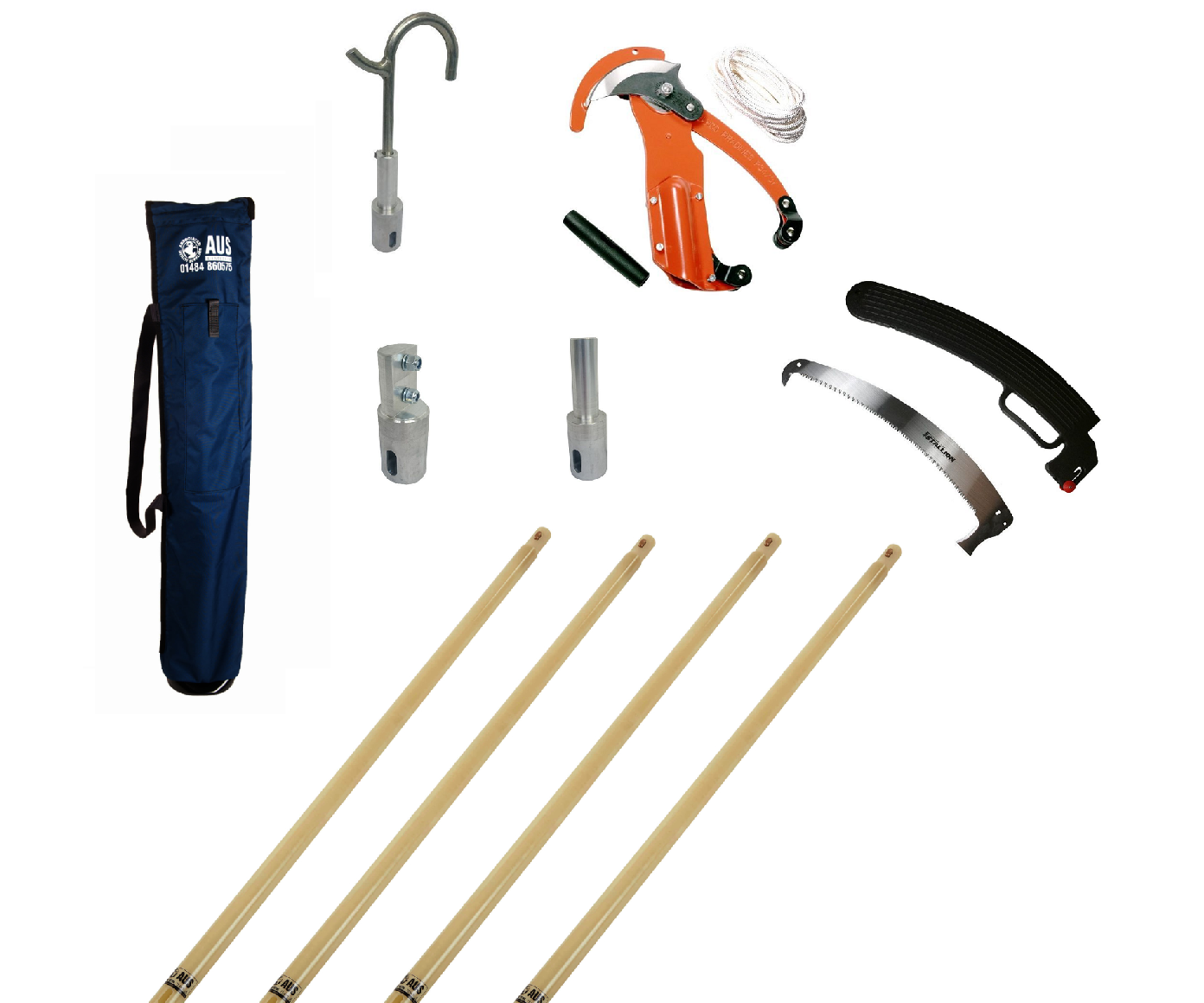 AUS utility fibreglass pro pruning pole set FR Jones and Son Ltd