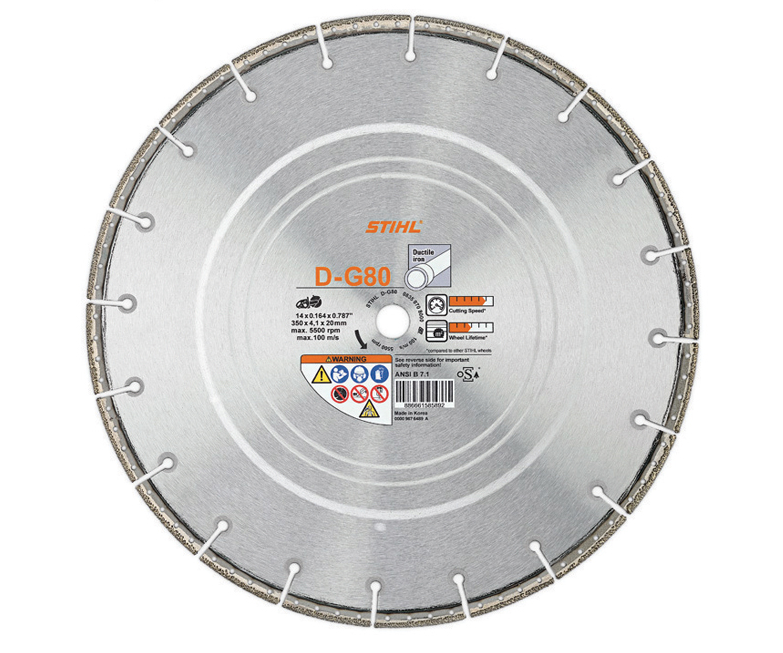 Stihl DG80 Diamond cutting wheel (ductile iron) FR Jones & Son