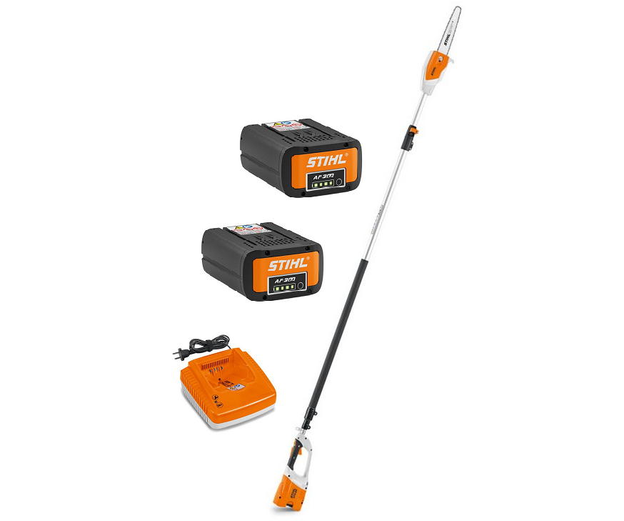 Stihl HTA 85 battery pole saw (12″ bar & chain) (PROMO KIT (with 2 x